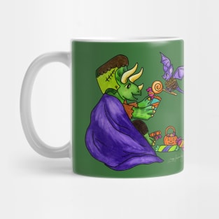 Halloween Triceratops Trick-or-Treat Mug